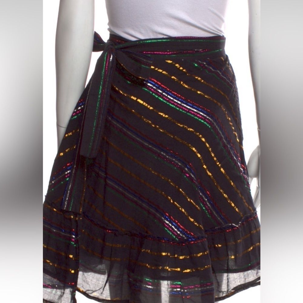 Apiece Apart Skirt.  Metallic, Wrapped and High low. - Picture 6 of 6